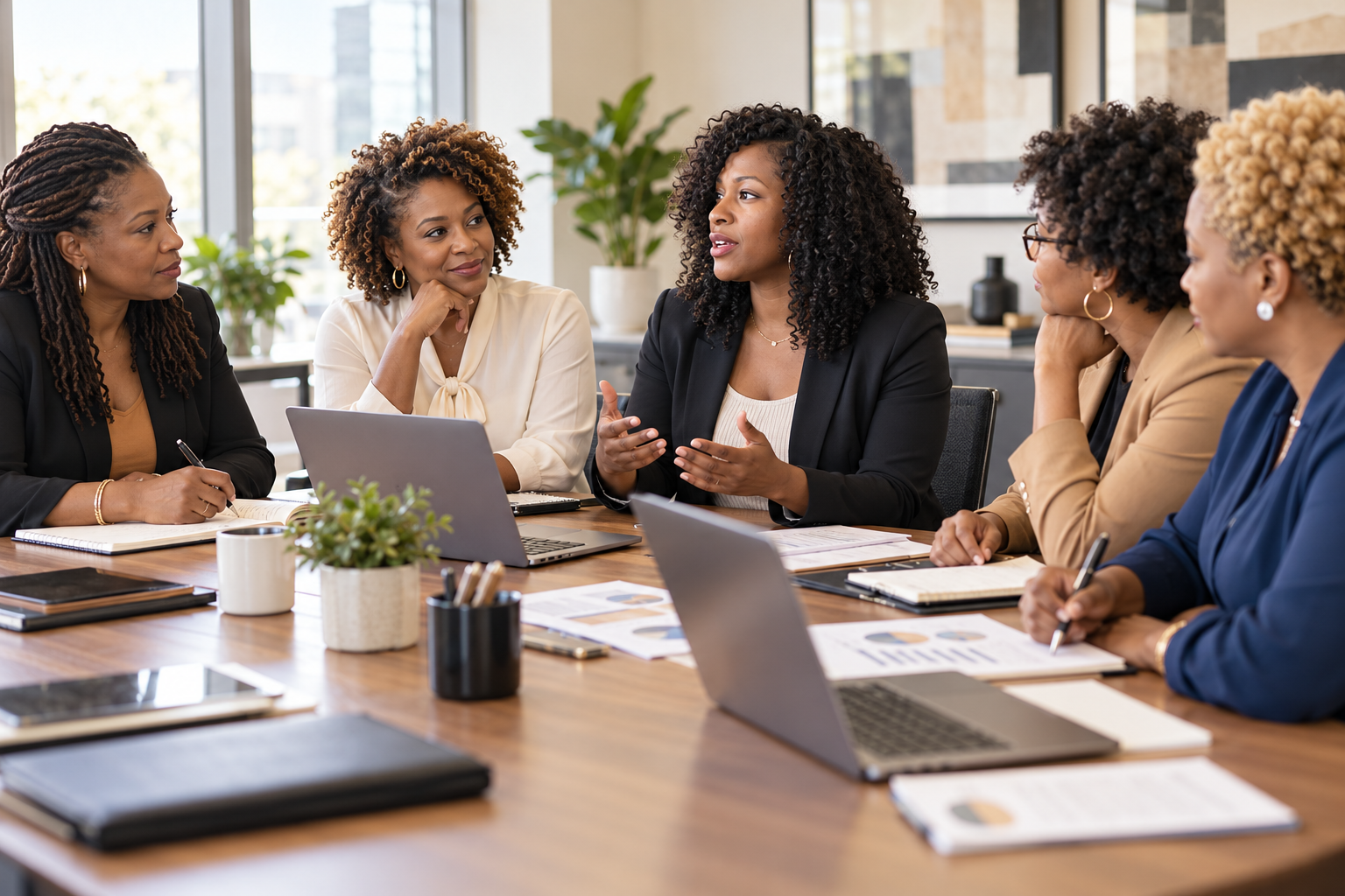 Five Black women entrepreneurs collaborate